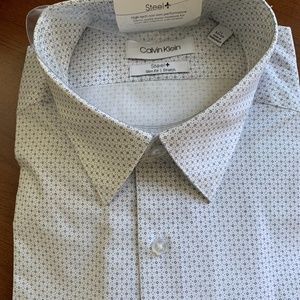 Calvin Klein Men's Dress Shirt 17 1/2, new with tags